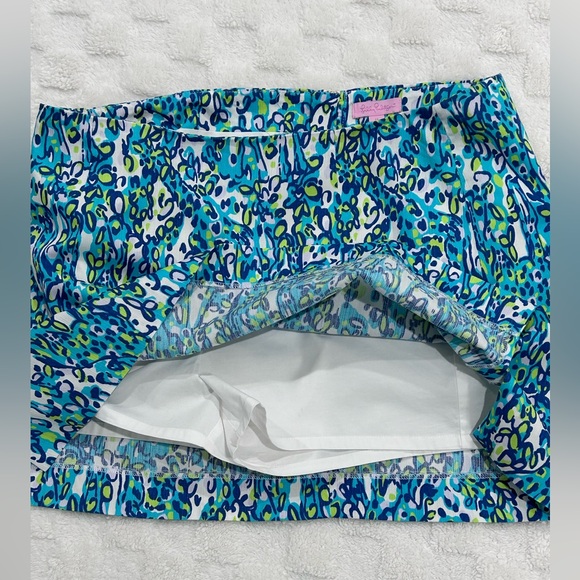 Lilly Pulitzer Ella Skort It's A Stretch Giraffes sz  14Bamboo zipper pull charm - Picture 8 of 11